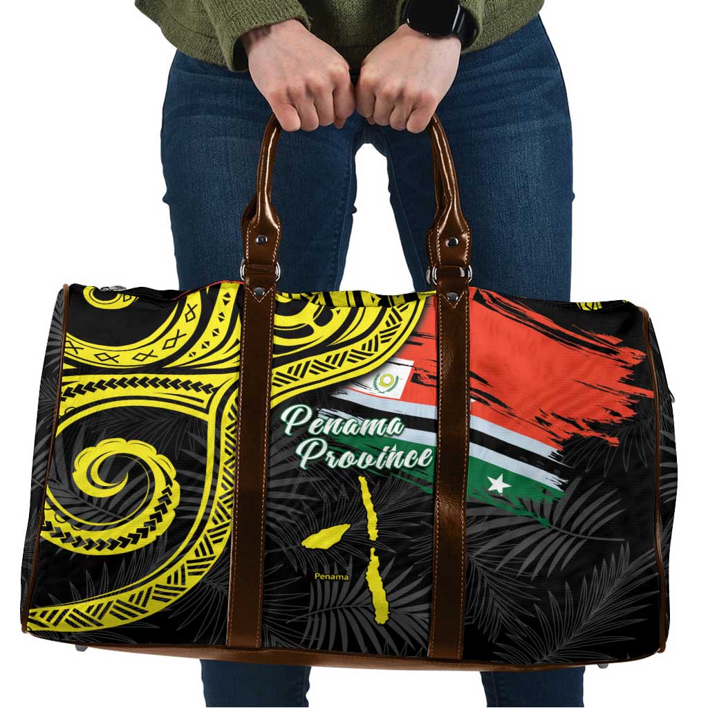 Vanuatu Penama Day Travel Bag Grunge Flag Style LT05 Black - Polynesian Pride
