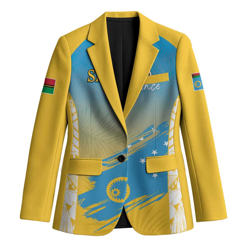 Personalised Vanuatu Sanma Day Blazer Special Style LT05 Unisex Yellow - Polynesian Pride