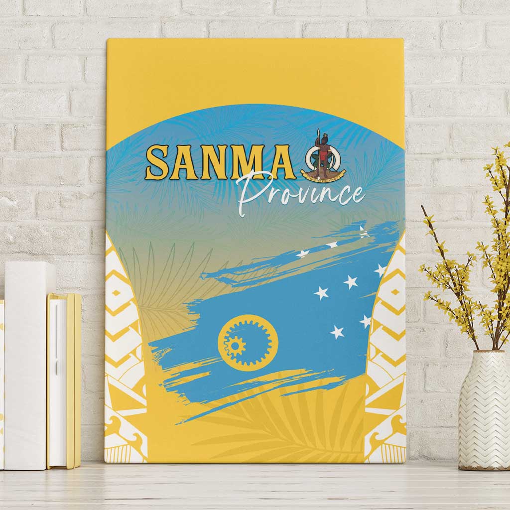Vanuatu Sanma Day Canvas Wall Art Special Style LT05 Without Frame Yellow - Polynesian Pride