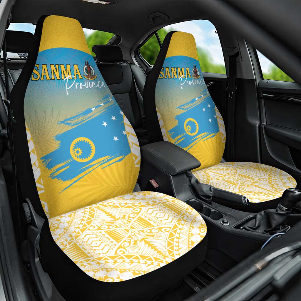 Vanuatu Sanma Day Car Seat Cover Special Style LT05 One Size Yellow - Polynesian Pride