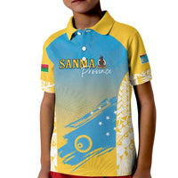 Personalised Vanuatu Sanma Day Kid Polo Shirt Special Style LT05 Kid Yellow - Polynesian Pride