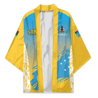 Personalised Vanuatu Sanma Day Kimono Special Style LT05 Unisex Yellow - Polynesian Pride