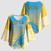 Personalised Vanuatu Sanma Day Kimono Sleeve Blouse Special Style LT05 - Polynesian Pride