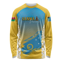 Personalised Vanuatu Sanma Day Long Sleeve Shirt Special Style LT05 Unisex Yellow - Polynesian Pride