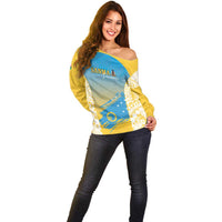 Personalised Vanuatu Sanma Day Off Shoulder Sweater Special Style LT05 - Polynesian Pride