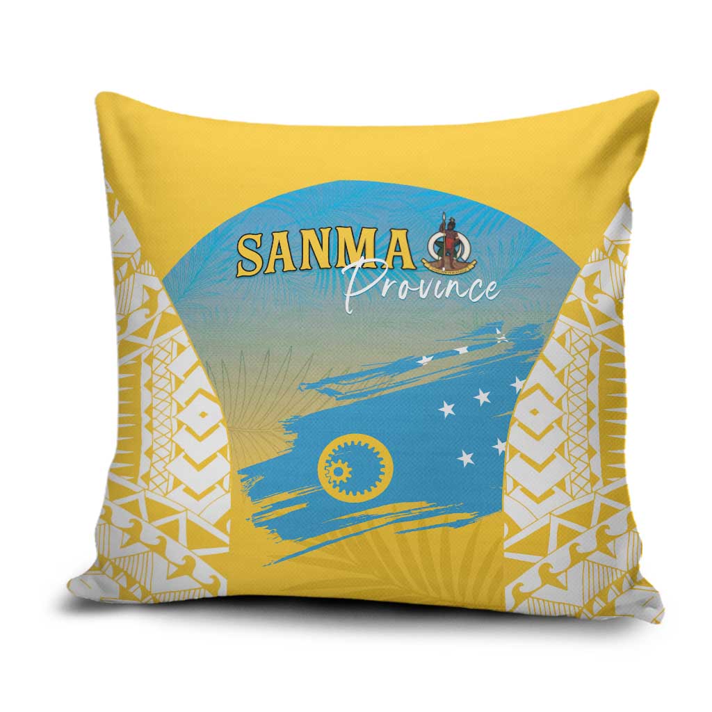 Vanuatu Sanma Day Pillow Cover Special Style LT05 Yellow - Polynesian Pride
