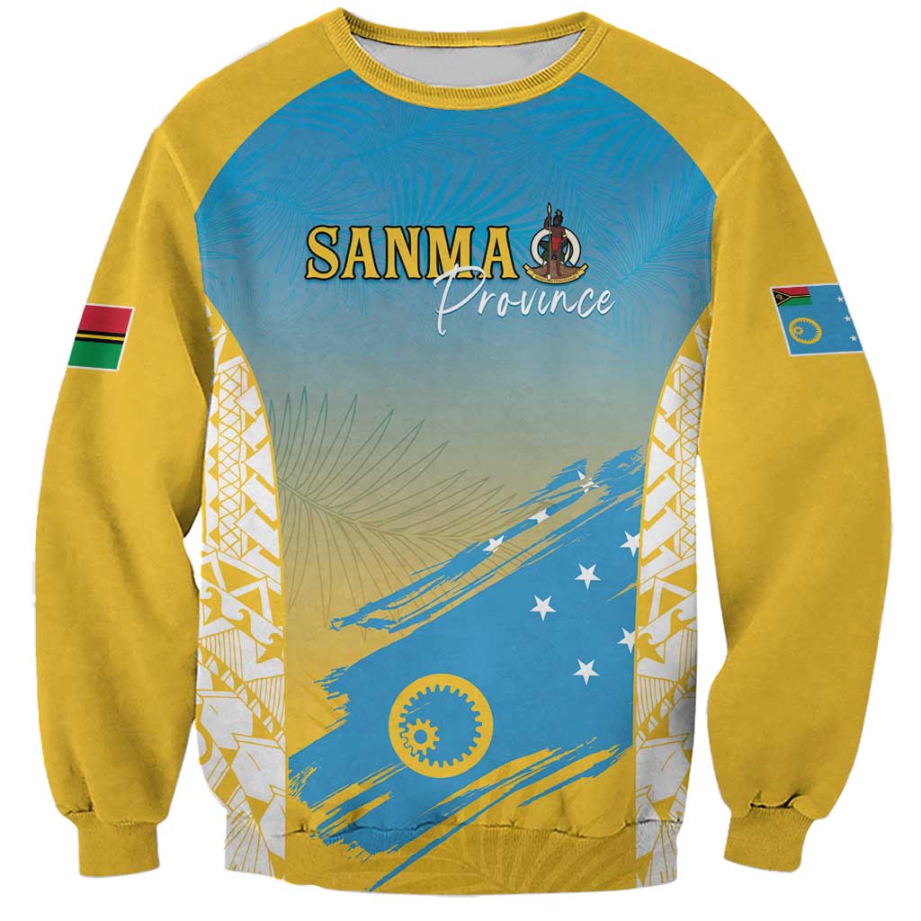 Personalised Vanuatu Sanma Day Sweatshirt Special Style LT05 Unisex Yellow - Polynesian Pride