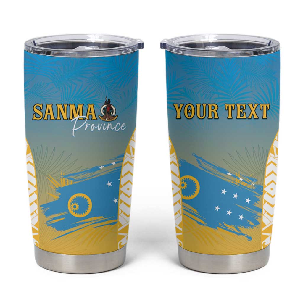 Personalised Vanuatu Sanma Day Tumbler Cup Special Style LT05 Yellow - Polynesian Pride