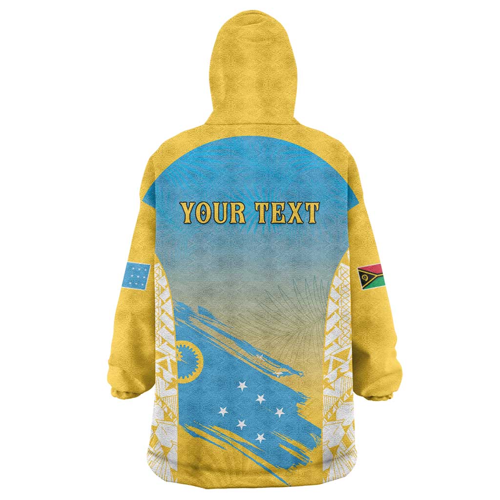Personalised Vanuatu Sanma Day Wearable Blanket Hoodie Special Style LT05 - Polynesian Pride
