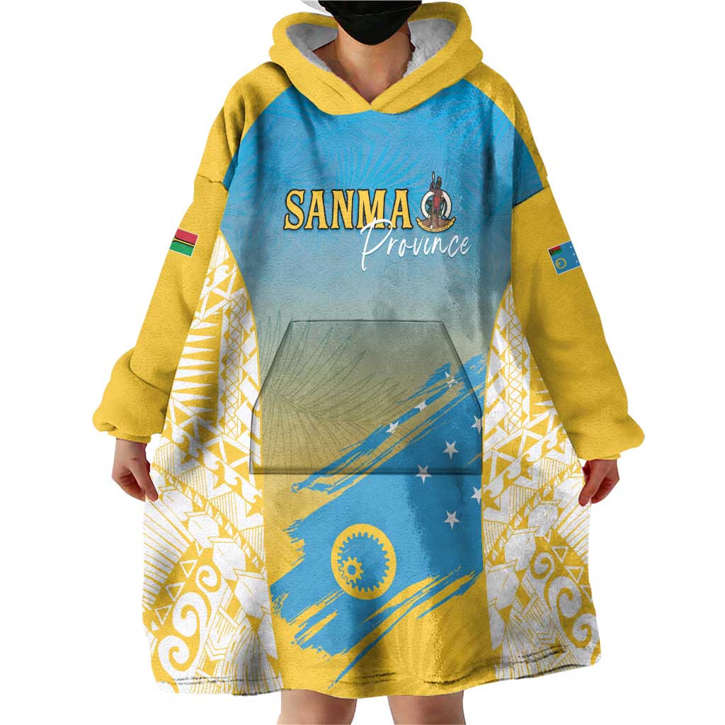 Personalised Vanuatu Sanma Day Wearable Blanket Hoodie Special Style LT05 - Polynesian Pride