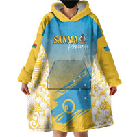 Personalised Vanuatu Sanma Day Wearable Blanket Hoodie Special Style LT05 - Polynesian Pride