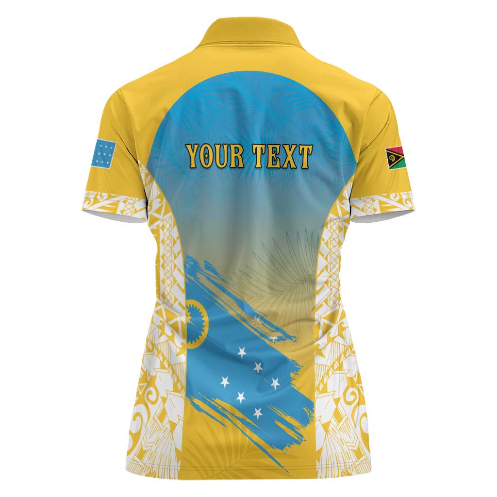 Personalised Vanuatu Sanma Day Women Polo Shirt Special Style LT05 - Polynesian Pride