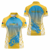 Personalised Vanuatu Sanma Day Women Polo Shirt Special Style LT05 - Polynesian Pride