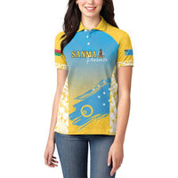 Personalised Vanuatu Sanma Day Women Polo Shirt Special Style LT05 - Polynesian Pride