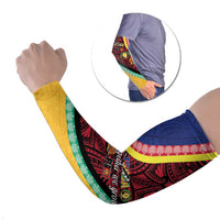 Love Torba PNG Day Arm Sleeves Together We Grow LT05 Set of 2 Colorful - Polynesian Pride