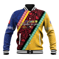 Love Torba PNG Day Baseball Jacket Together We Grow LT05 Unisex Colorful - Polynesian Pride