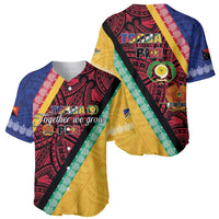 Love Torba PNG Day Baseball Jersey Together We Grow LT05 - Polynesian Pride