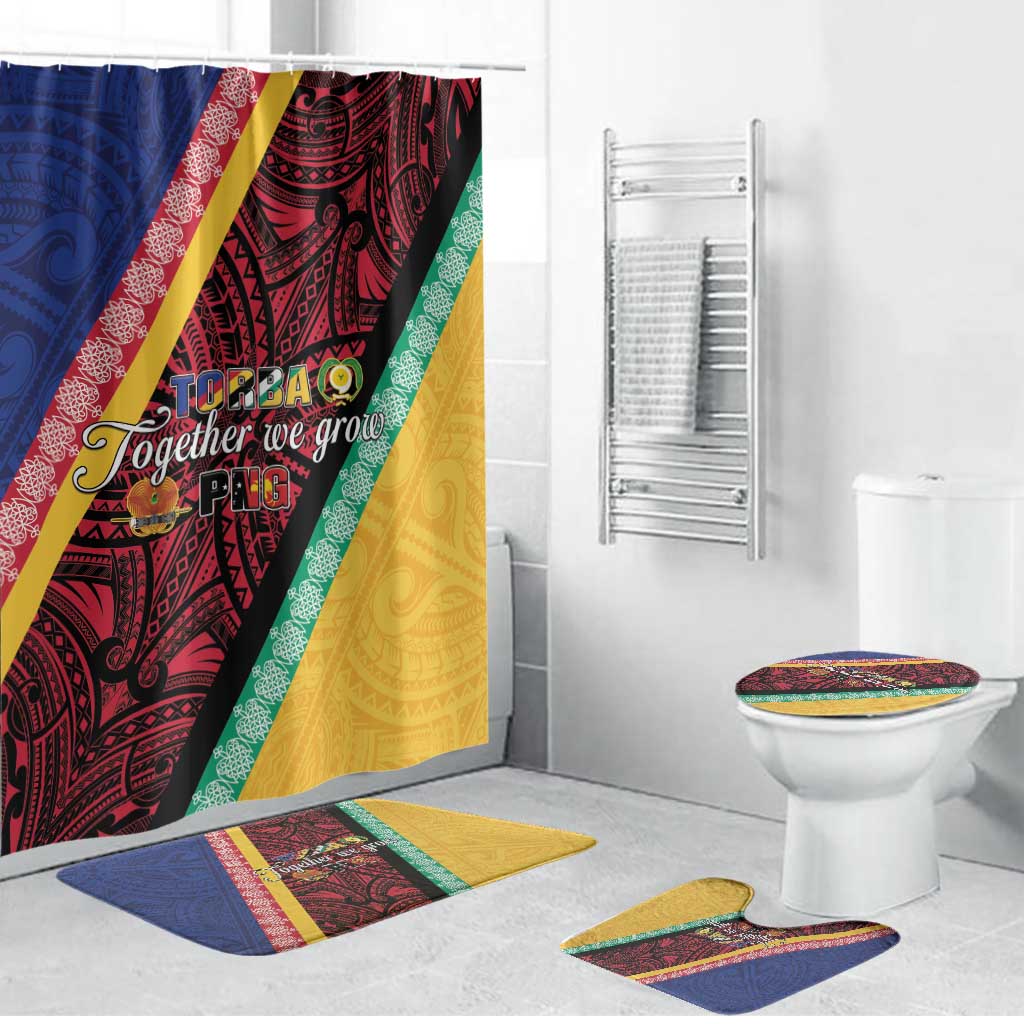Love Torba PNG Day Bathroom Set Together We Grow LT05 Bathroom Set (4 pcs) Colorful - Polynesian Pride