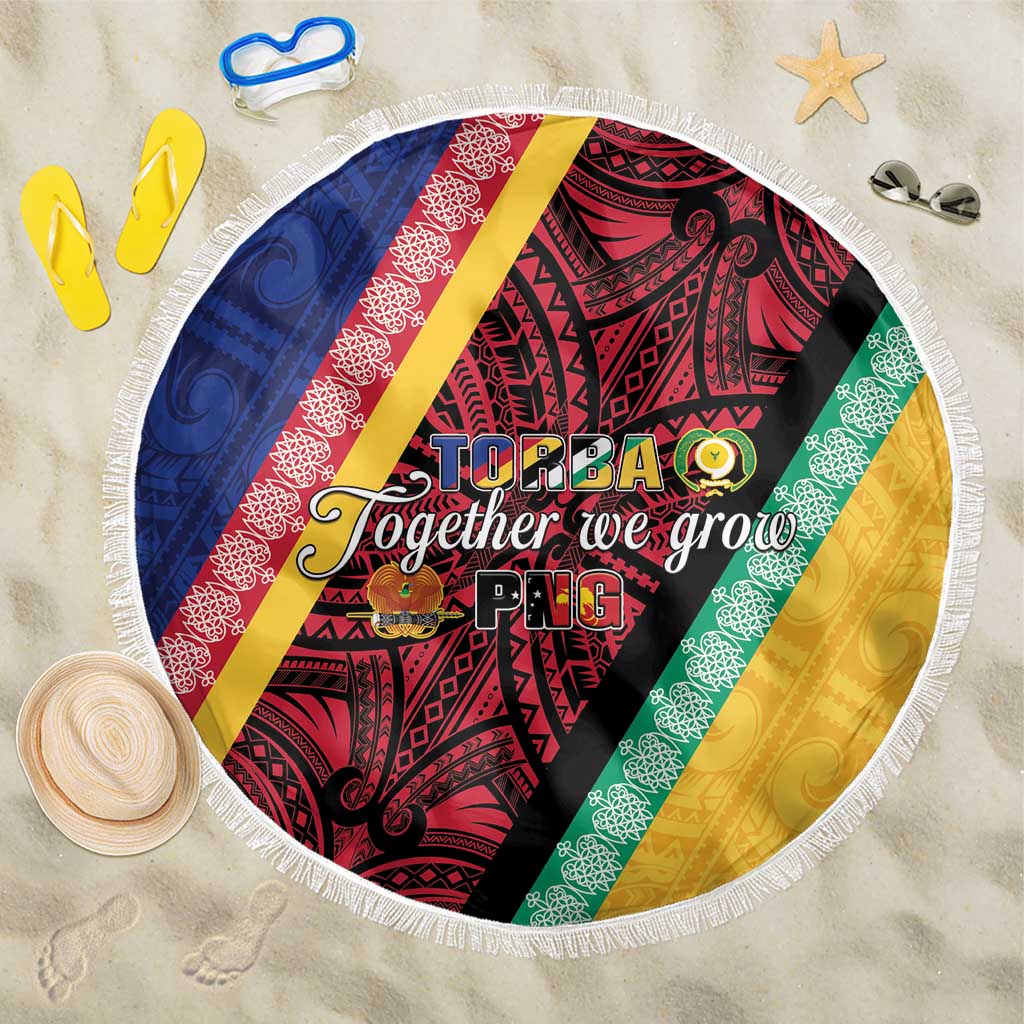 Love Torba PNG Day Beach Blanket Together We Grow LT05 One Size 150cm Colorful - Polynesian Pride