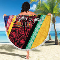 Love Torba PNG Day Beach Blanket Together We Grow LT05 - Polynesian Pride