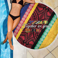 Love Torba PNG Day Beach Blanket Together We Grow LT05 - Polynesian Pride