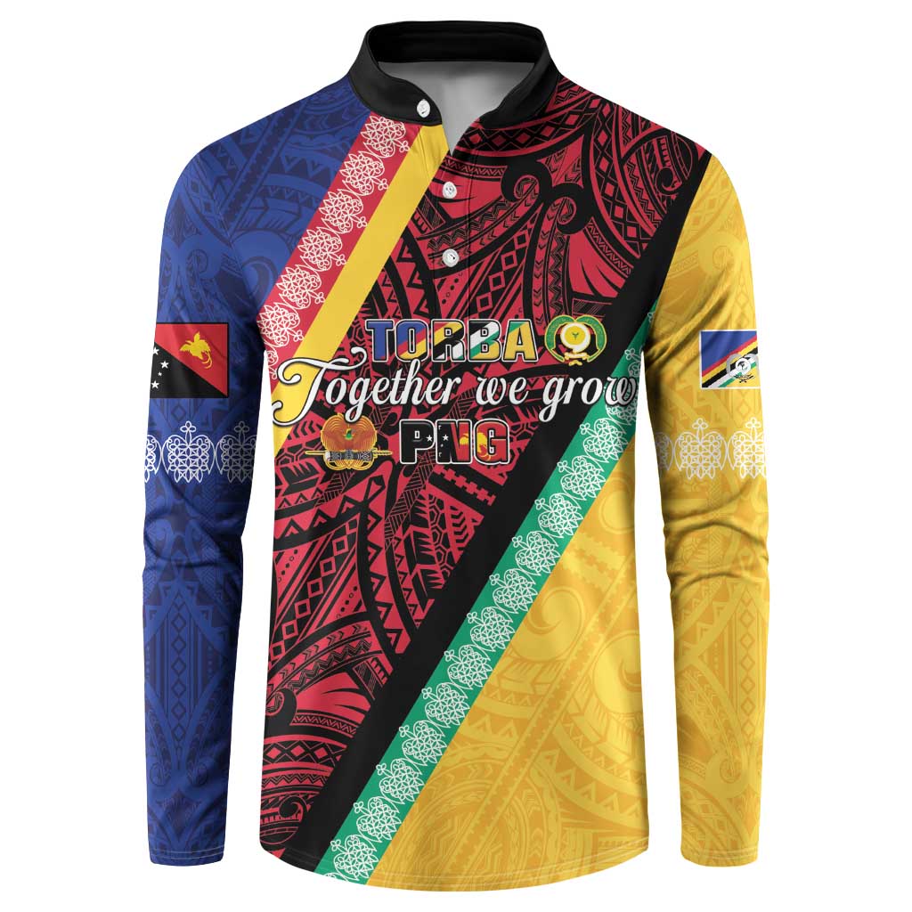 Love Torba PNG Day Button Sweatshirt Together We Grow LT05 Colorful - Polynesian Pride