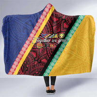 Love Torba PNG Day Hooded Blanket Together We Grow LT05 One Size Colorful - Polynesian Pride