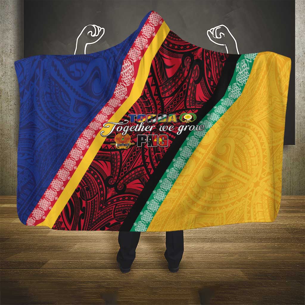 Love Torba PNG Day Hooded Blanket Together We Grow LT05 - Polynesian Pride