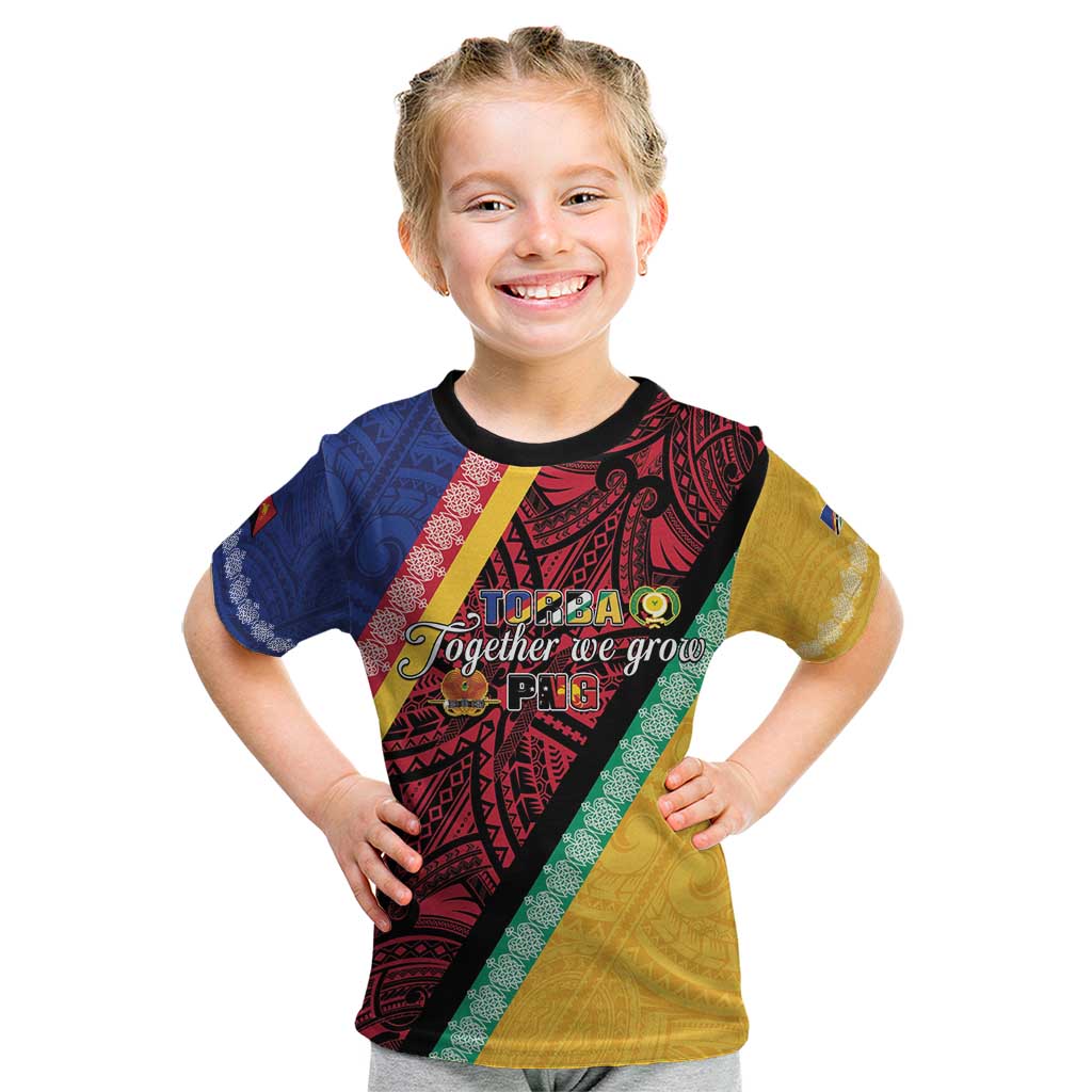 Love Torba PNG Day Kid T Shirt Together We Grow LT05 Colorful - Polynesian Pride