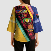 Love Torba PNG Day Kimono Sleeve Blouse Together We Grow LT05 - Polynesian Pride