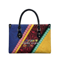 Love Torba PNG Day Leather Bag Together We Grow LT05 - Polynesian Pride