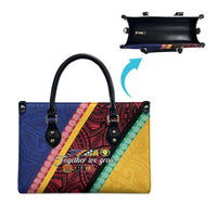 Love Torba PNG Day Leather Bag Together We Grow LT05 - Polynesian Pride