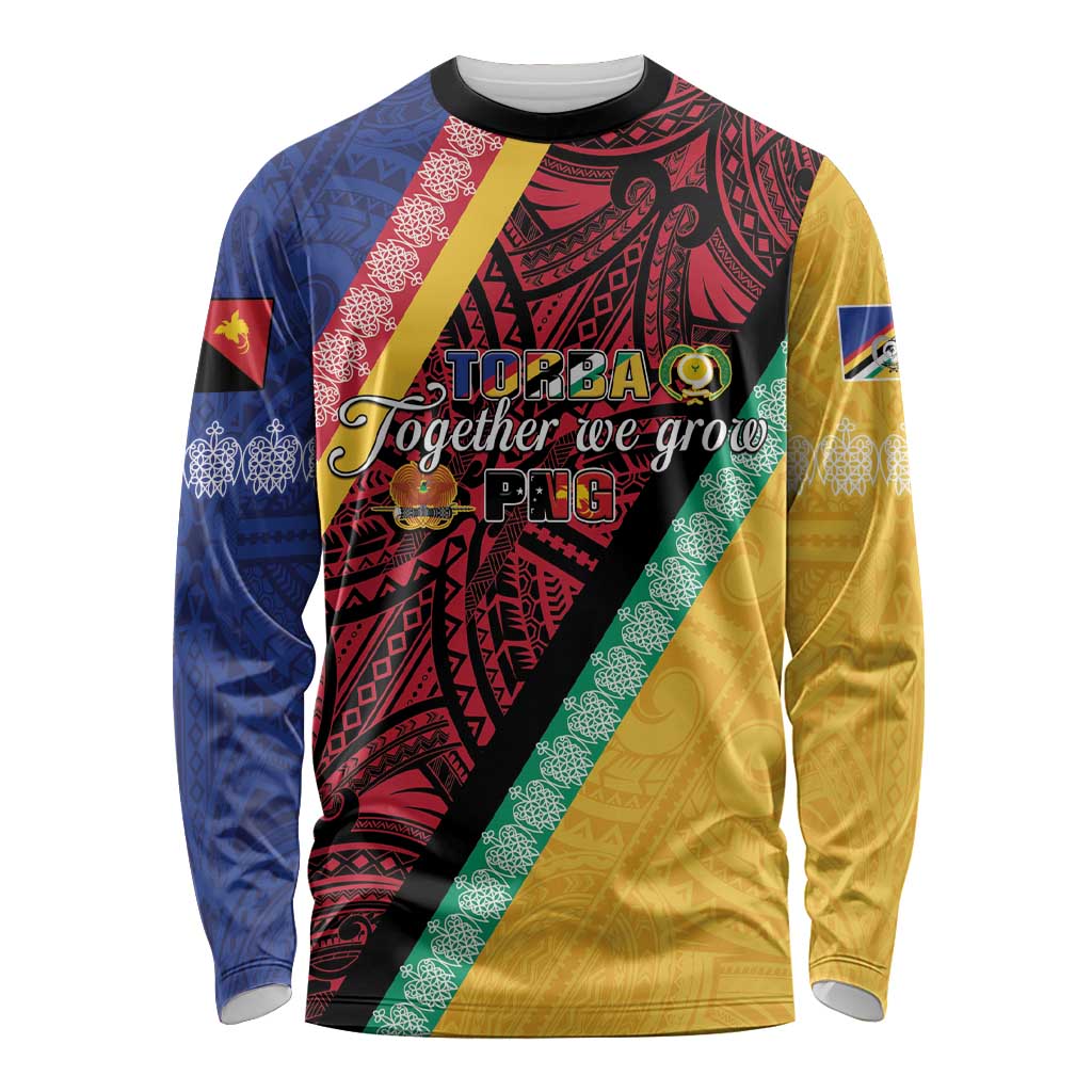 Love Torba PNG Day Long Sleeve Shirt Together We Grow LT05 Unisex Colorful - Polynesian Pride