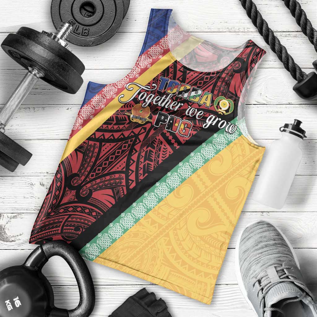 Love Torba PNG Day Men Tank Top Together We Grow LT05 - Polynesian Pride