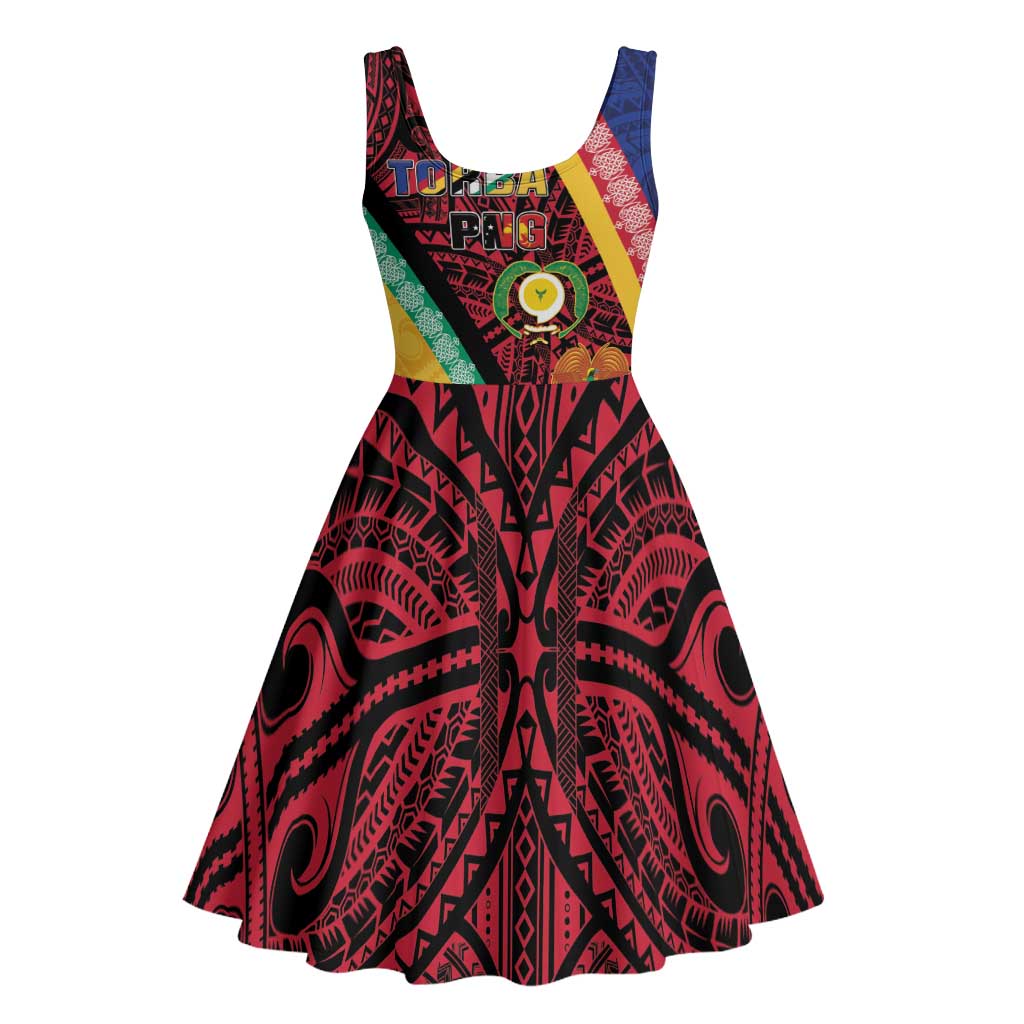 Love Torba PNG Day Midi Dress Together We Grow LT05 - Polynesian Pride