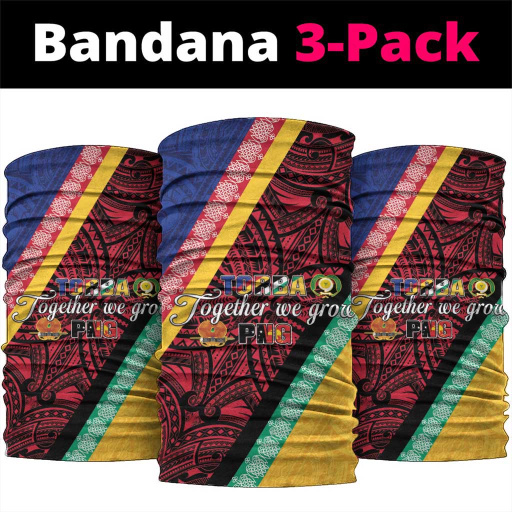 Love Torba PNG Day Neck Gaiter Together We Grow LT05 package One Size: 25*50cm Colorful - Polynesian Pride