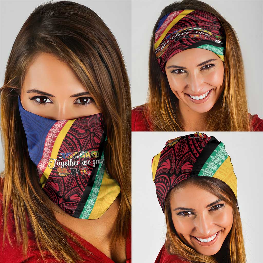 Love Torba PNG Day Neck Gaiter Together We Grow LT05 - Polynesian Pride