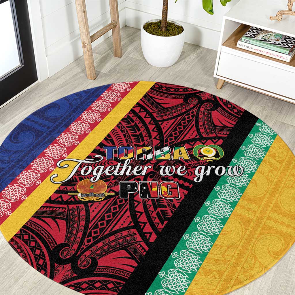 Love Torba PNG Day Round Carpet Together We Grow LT05 Colorful - Polynesian Pride