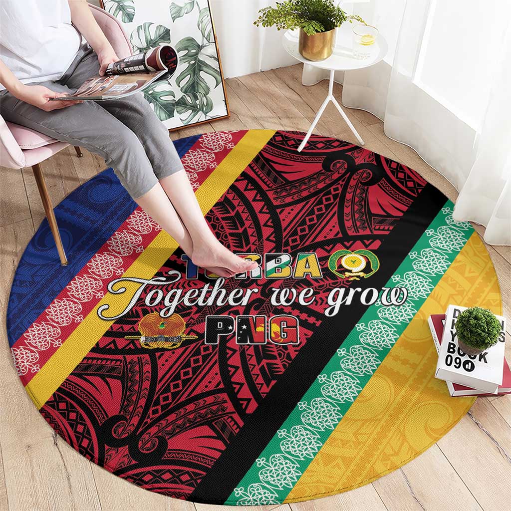 Love Torba PNG Day Round Carpet Together We Grow LT05 - Polynesian Pride