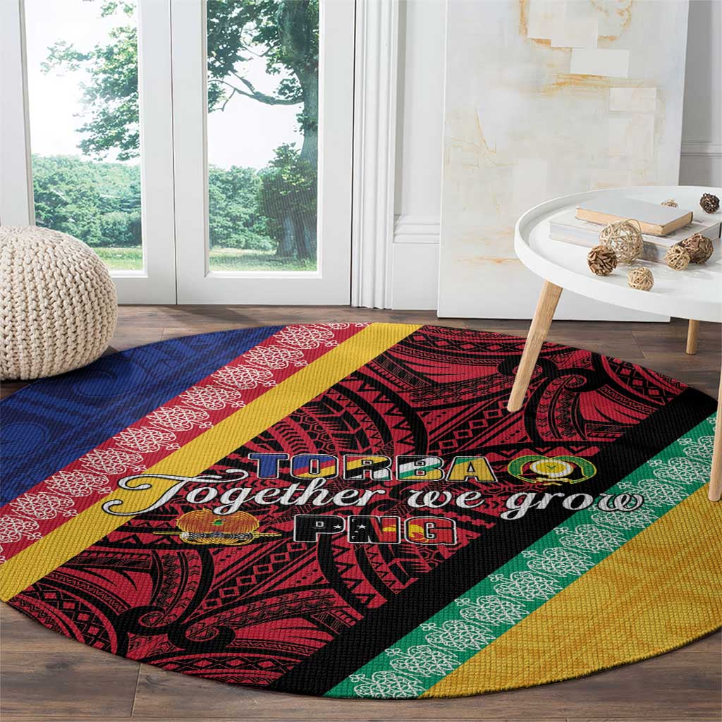 Love Torba PNG Day Round Carpet Together We Grow LT05 - Polynesian Pride