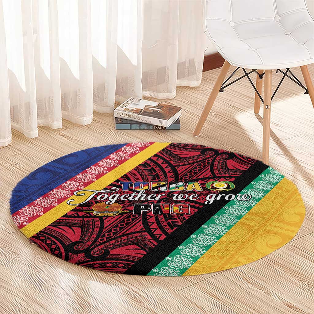 Love Torba PNG Day Round Carpet Together We Grow LT05 - Polynesian Pride