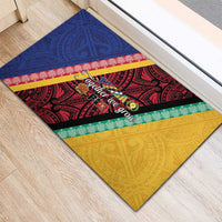 Love Torba PNG Day Rubber Doormat Together We Grow LT05 - Polynesian Pride