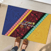 Love Torba PNG Day Rubber Doormat Together We Grow LT05 - Polynesian Pride