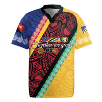 Love Torba PNG Day Rugby Jersey Together We Grow LT05 Colorful - Polynesian Pride