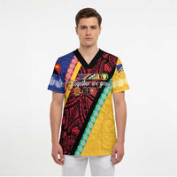 Love Torba PNG Day Scrub Top Together We Grow LT05 - Polynesian Pride