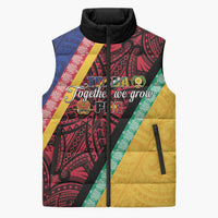 Love Torba PNG Day Sleeveless Puffer Jacket Together We Grow LT05 Unisex Colorful - Polynesian Pride
