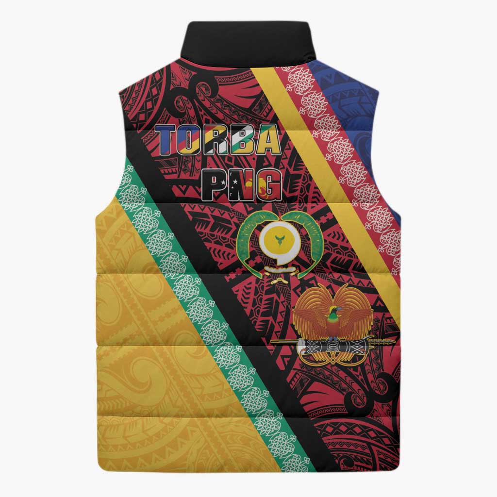 Love Torba PNG Day Sleeveless Puffer Jacket Together We Grow LT05 - Polynesian Pride