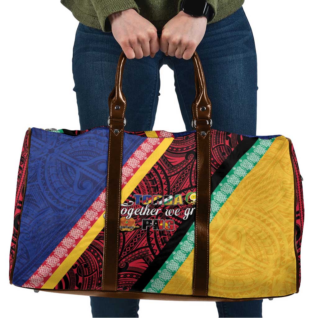 Love Torba PNG Day Travel Bag Together We Grow LT05 Colorful - Polynesian Pride