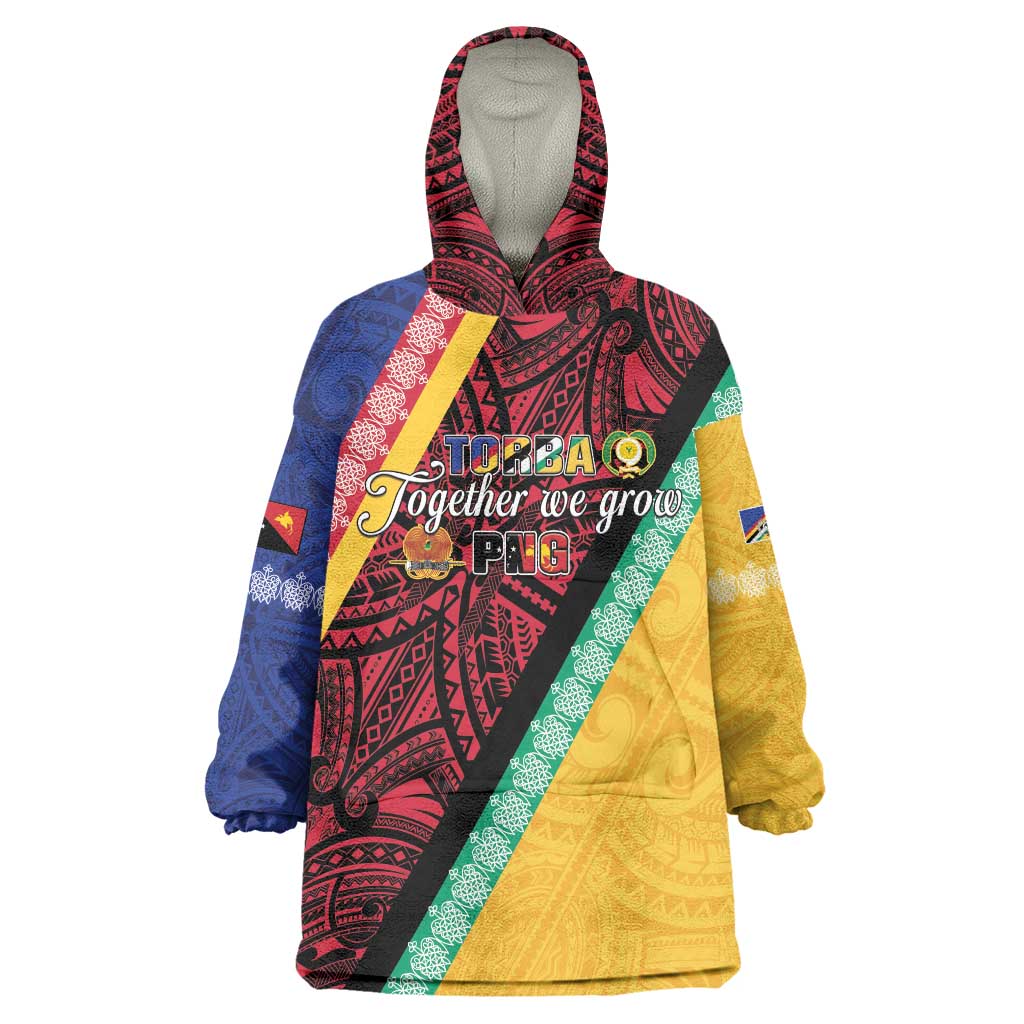 Love Torba PNG Day Wearable Blanket Hoodie Together We Grow LT05 One Size Colorful - Polynesian Pride