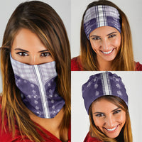 Purple Hawaii Paniolo Quilt Motif Neck Gaiter LT05 - Polynesian Pride